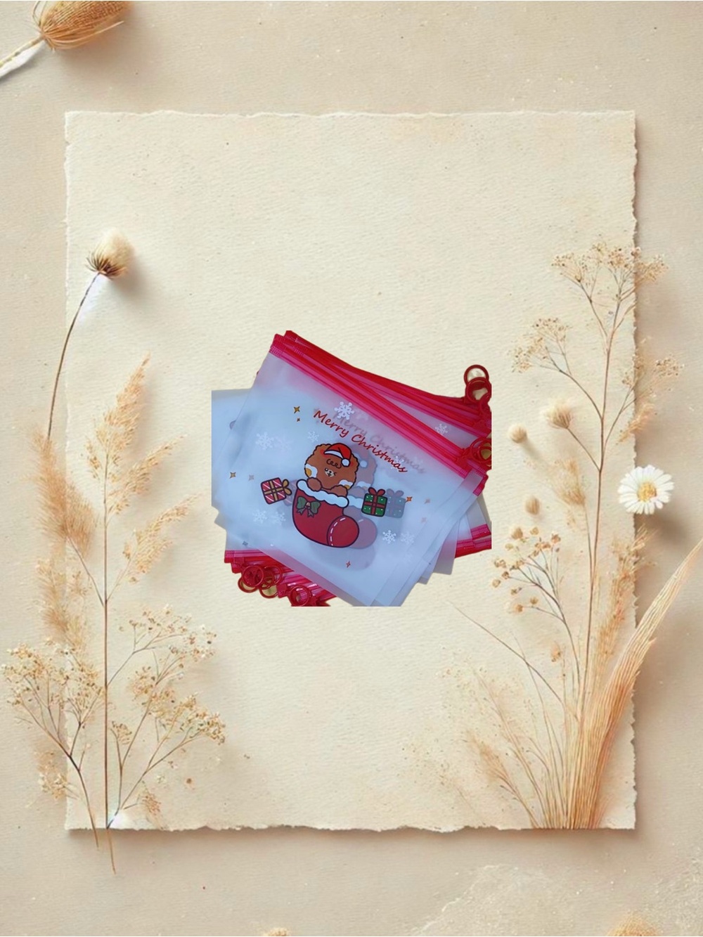 11ct Christmas PVC Zip-Lock Bags